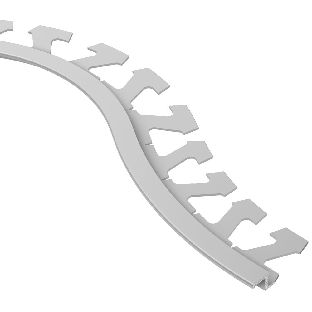 Schluter Systems R/AETK60 Reno-TK Radius 0.25-in W x 98.5-in L Satin Anodized Aluminum Aluminum Reducer Tile Edge Trim