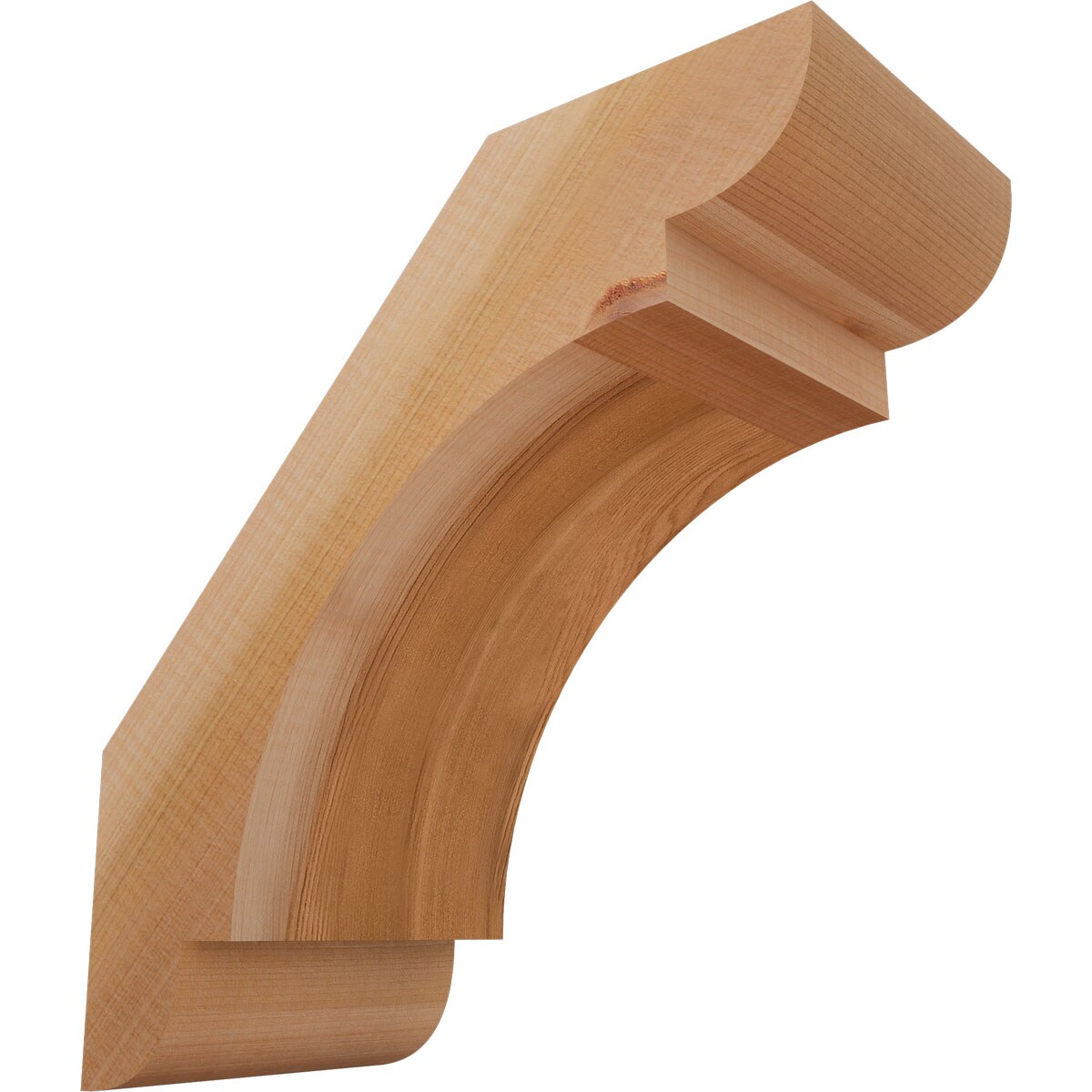 Ekena Millwork BRC06X12X12OLY00SWR 5-1/2-in x 12-in x 12-in Western Red Cedar Wood Olympic Smooth Knee Brace