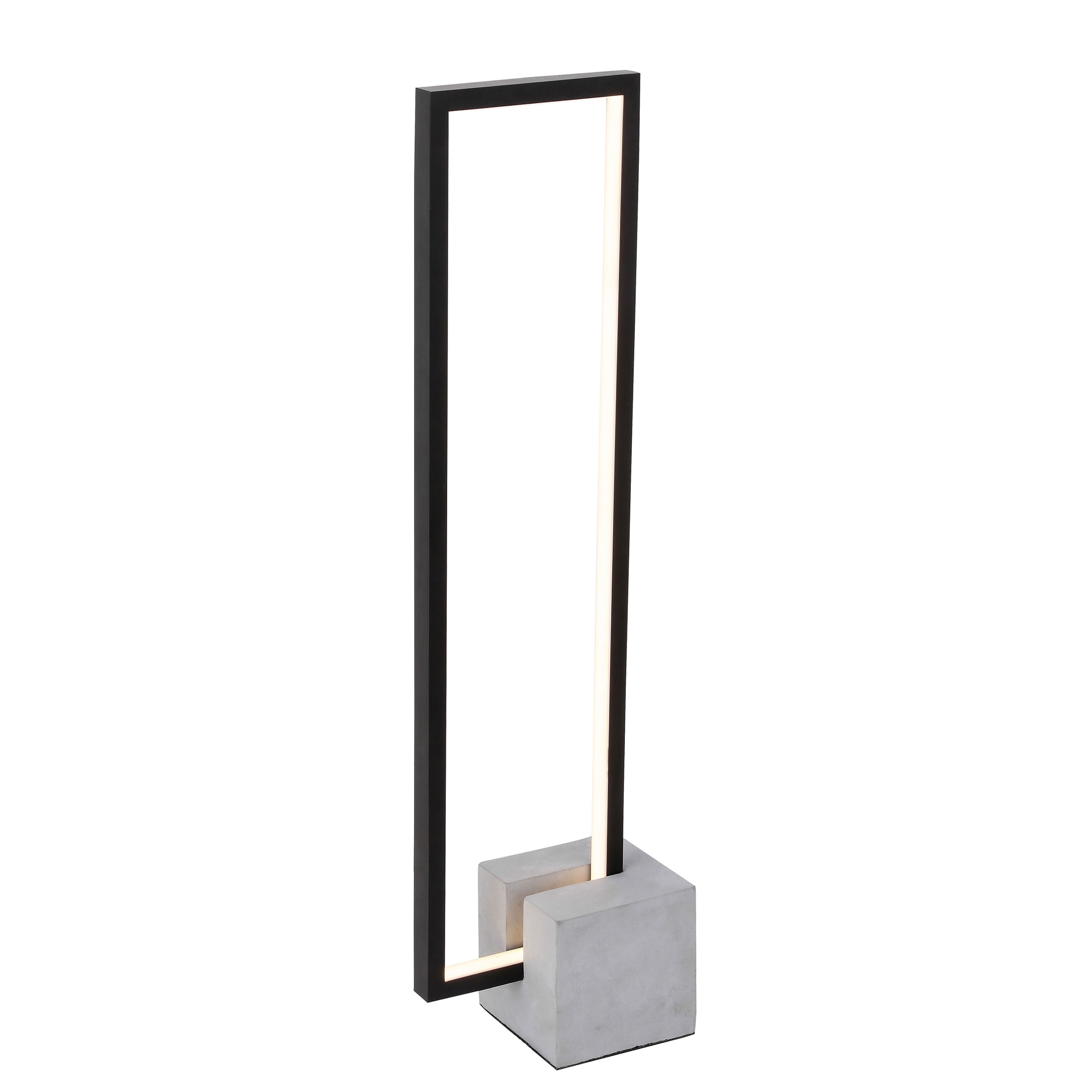 Dainolite FLN-LEDT25-MB Florence 25.5-in Matte Black LED Stick Table Lamp with No Shade