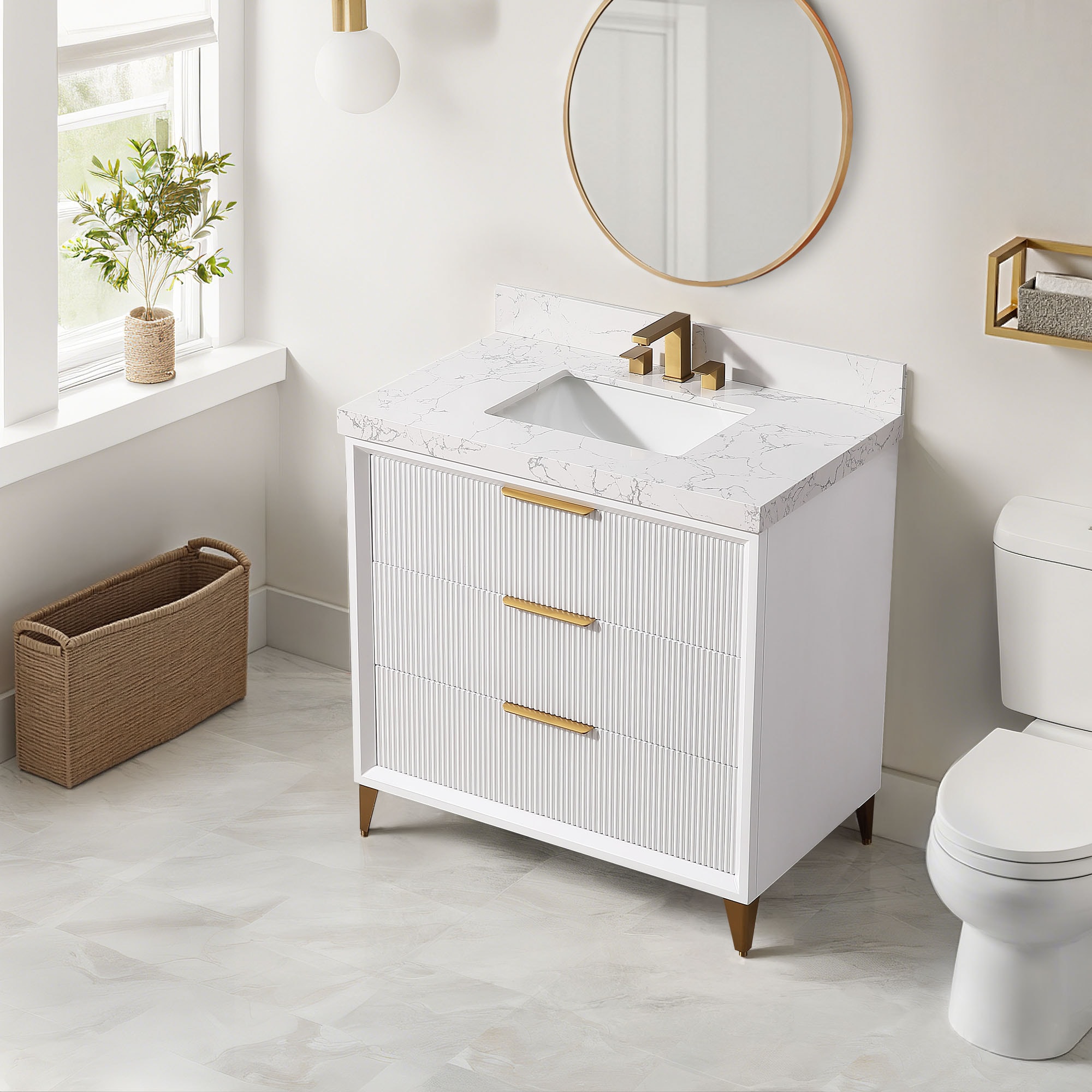 FURUISI LL36001W-36IN Bath-Vanity-Combo - View #4
