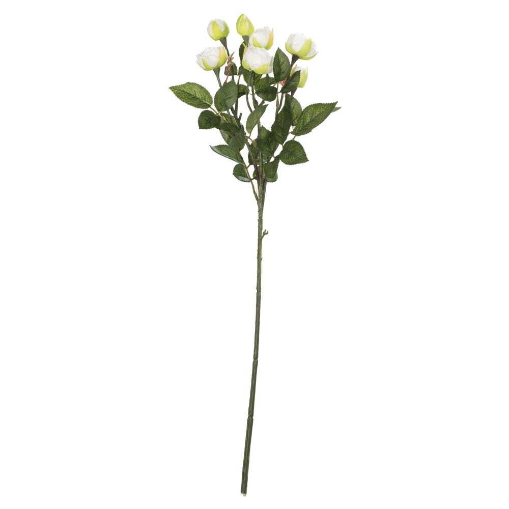 Vickerman 34'' Artificial White Tea Rose Spray, 3 per Pack