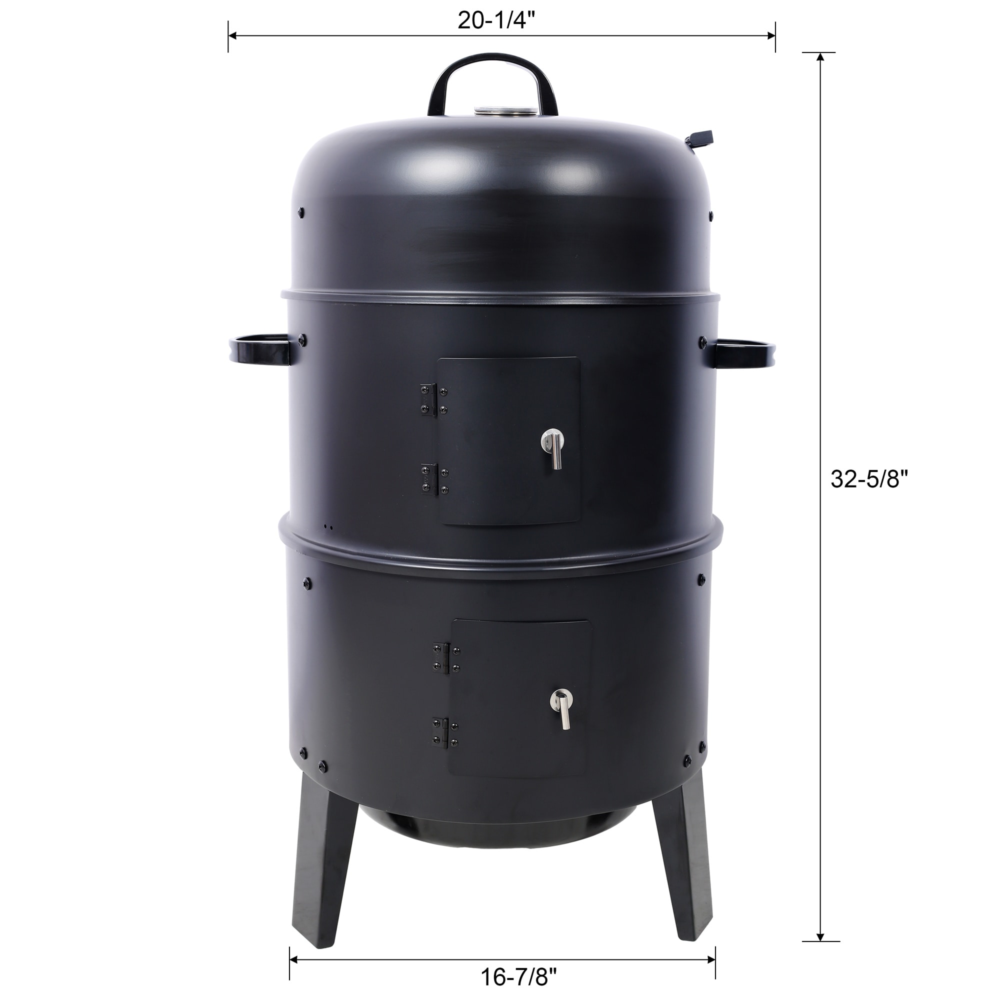 BABOOM BOM-0216802-OR Charcoal-Smokers - View #4