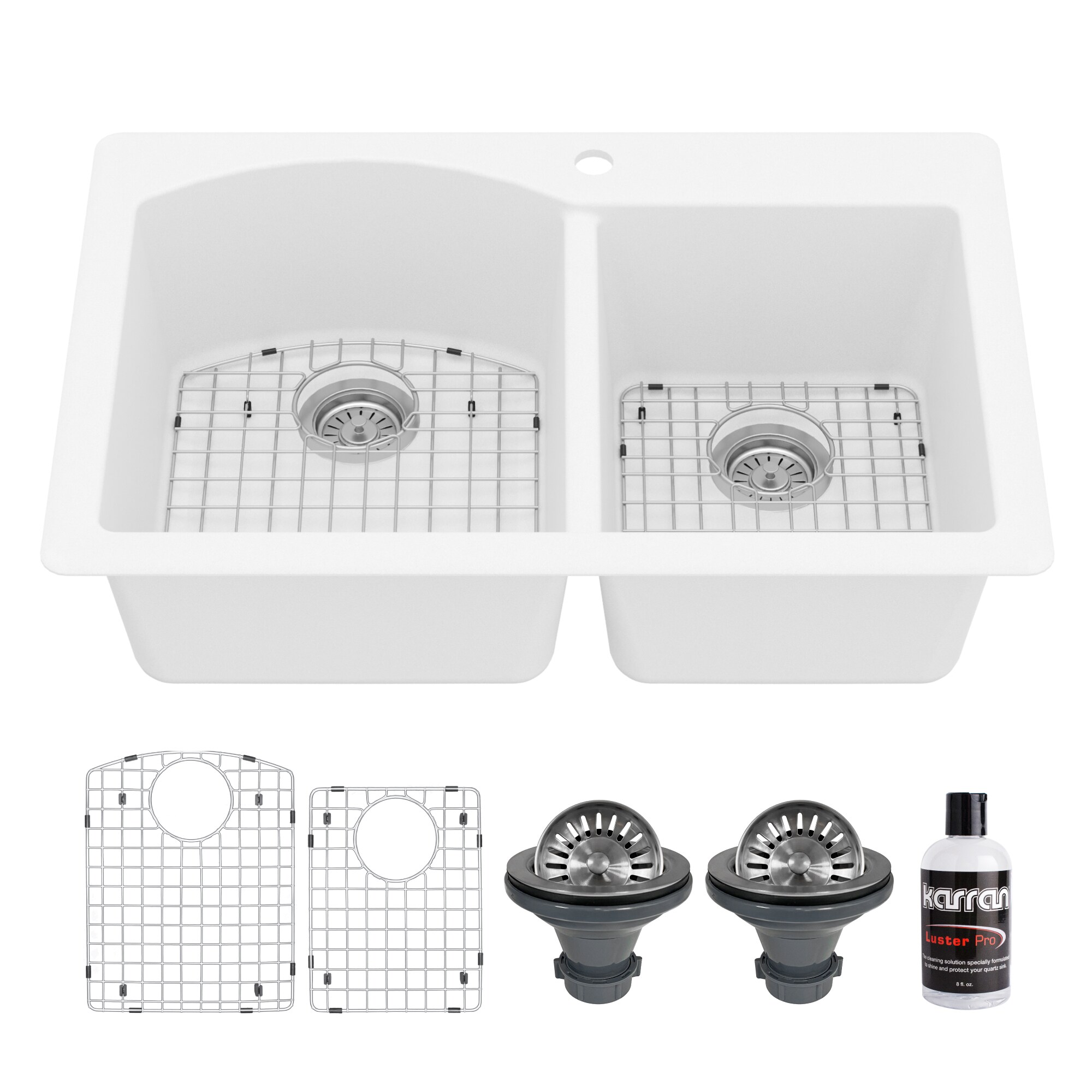 Karran QT-610-WH-PK1 Kitchen-Sinks - View #3