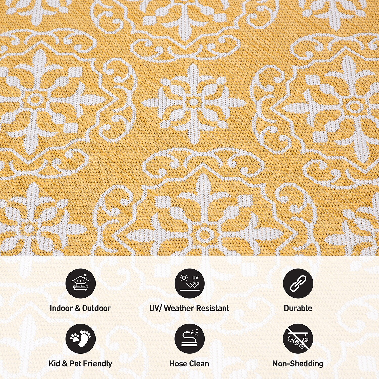 World Rug Gallery 119YELLOW5X7 rugs - View #5