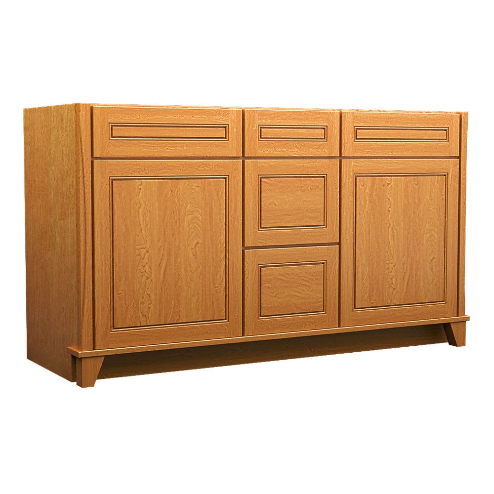 KraftMaid VSB602134.3.S1M5B41 60-in Praline Bathroom Vanity Base Cabinet without Top