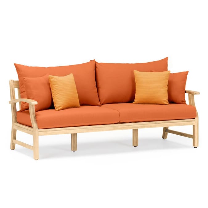Rst Brands Kooper Outdoor Sofa With, Orange Outdoor Furniture
