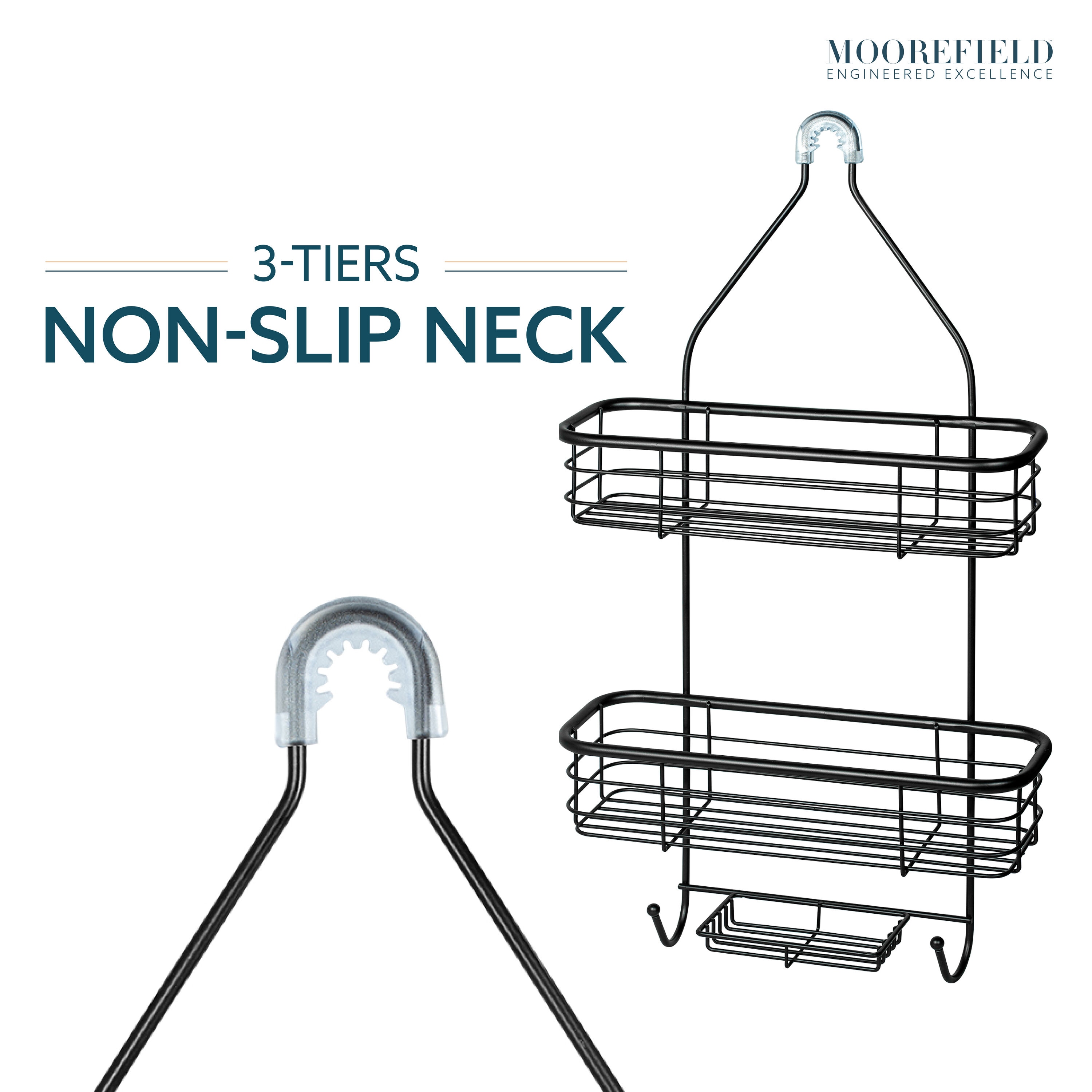 Moorefield SC428MBK Hanging-Shower-Caddies - View #3