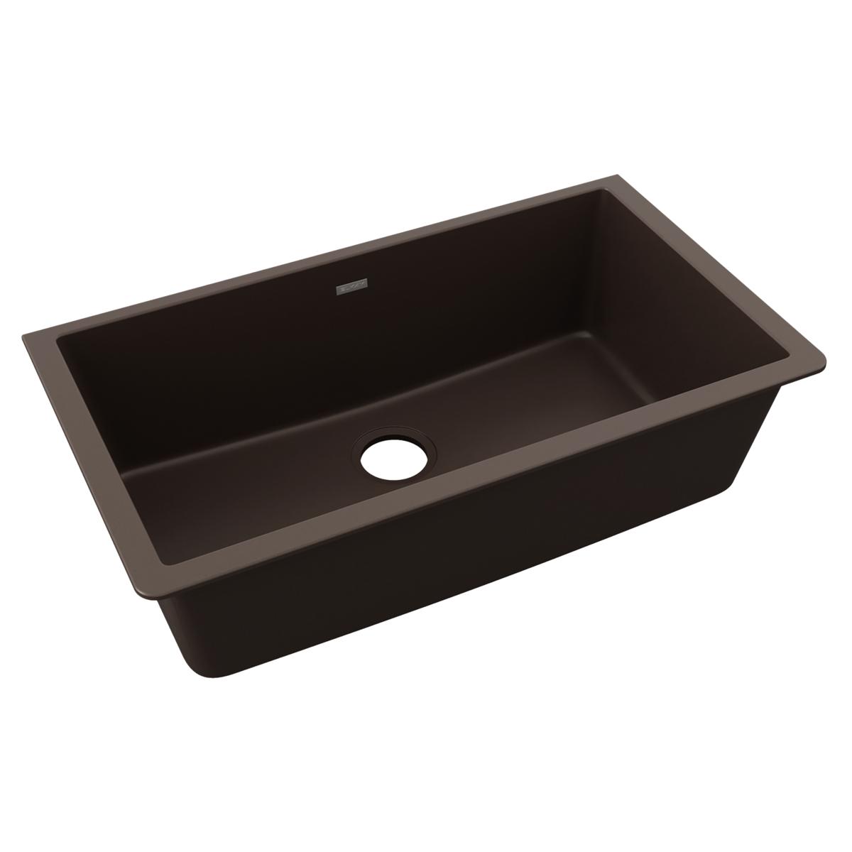 Elkay ELGRU13322MC0 Undermount 33-in x 18.46-in Quartz Single bowl Kitchen Sink
