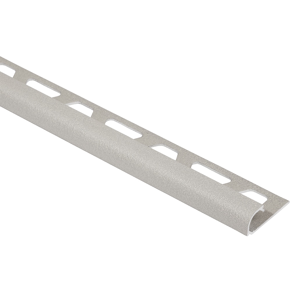 Schluter Systems RO125TSBG Rondec 0.5-in W x 98.5-in L Greige textured color-coated aluminum Aluminum Bullnose Tile Edge Trim