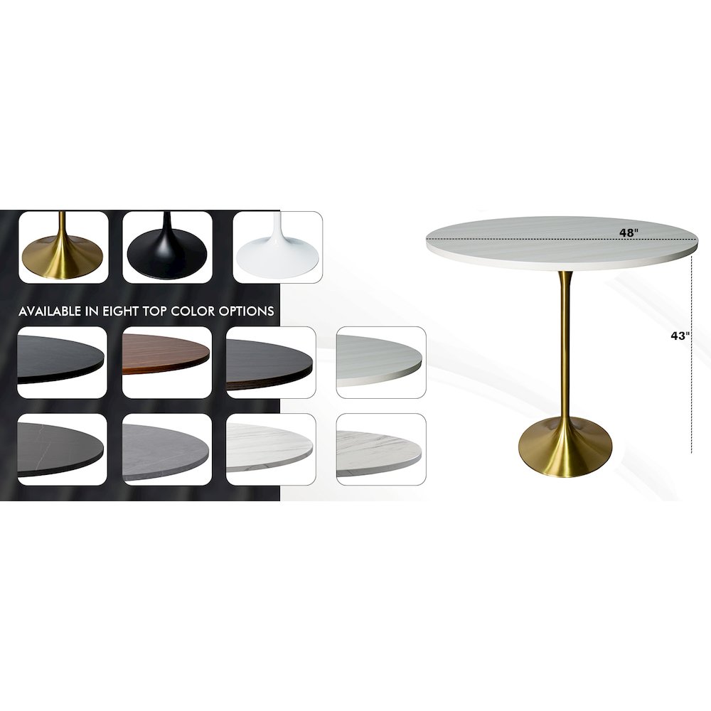 Leisuremod VT43BG-48WMR Patio-Tables - View #7