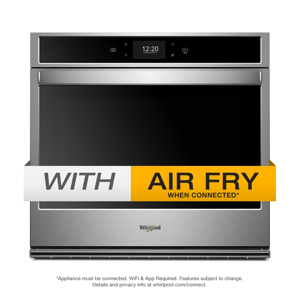 Whirlpool Smart 30 In Self Cleaning Air Fry Convection Single Electric