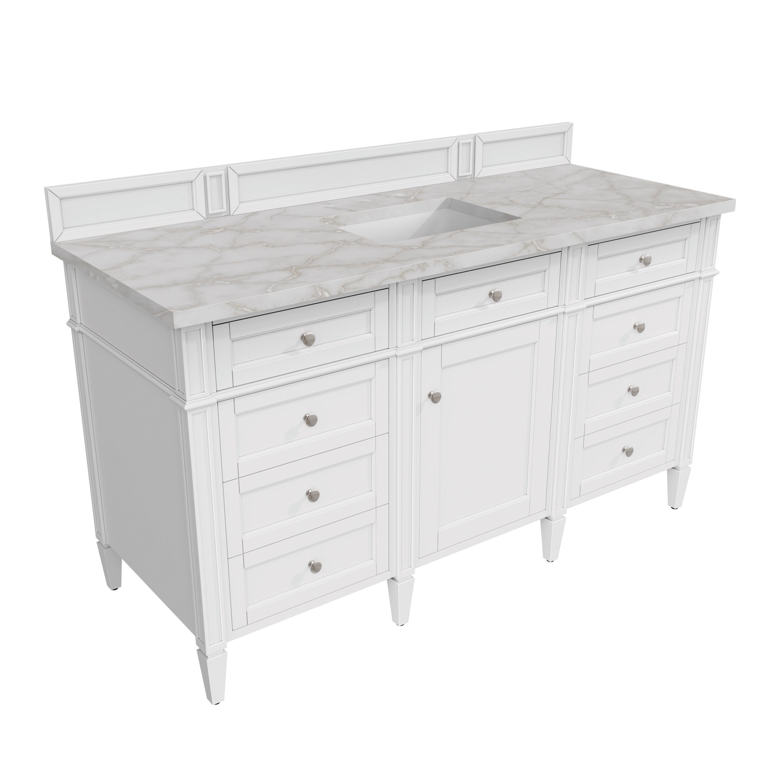 James Martin Vanities 655-V60S-BW-3VSL Bath-Vanity-Combo - View #6