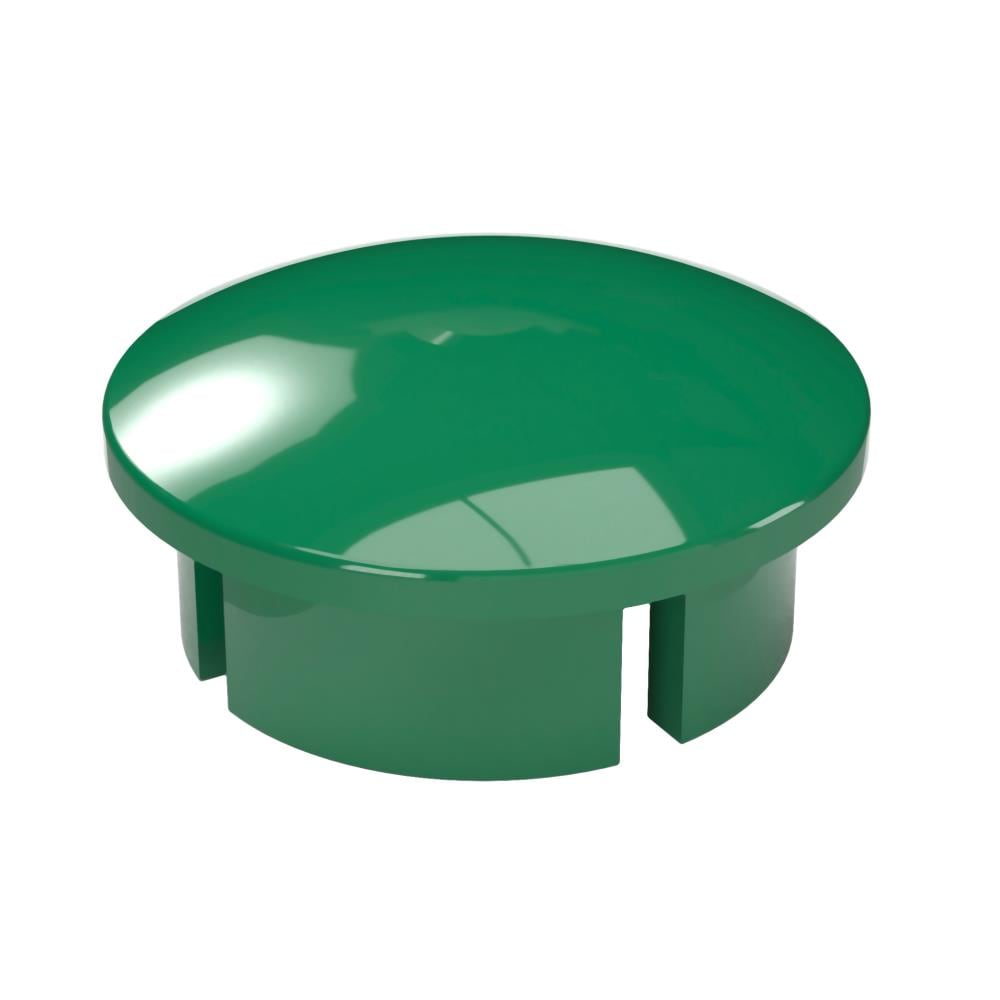 PVC Pipeworks 100-DC-GR-10 1-in Schedule 40 PVC Cap in Green (10-Pack)