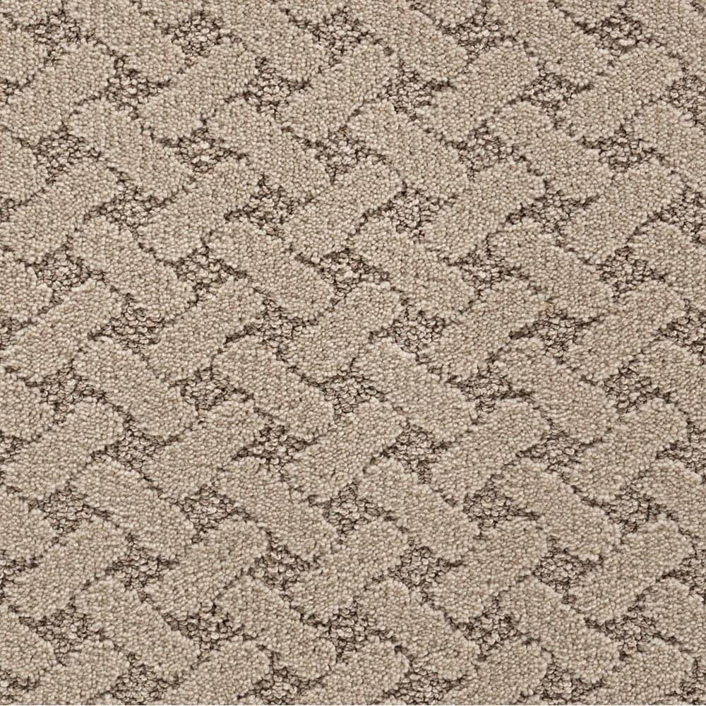 STAINMASTER STP63-L009-0808 (Sample) Mellow Step Haven Brown 38-oz sq yard Polyester Pattern Indoor Carpet
