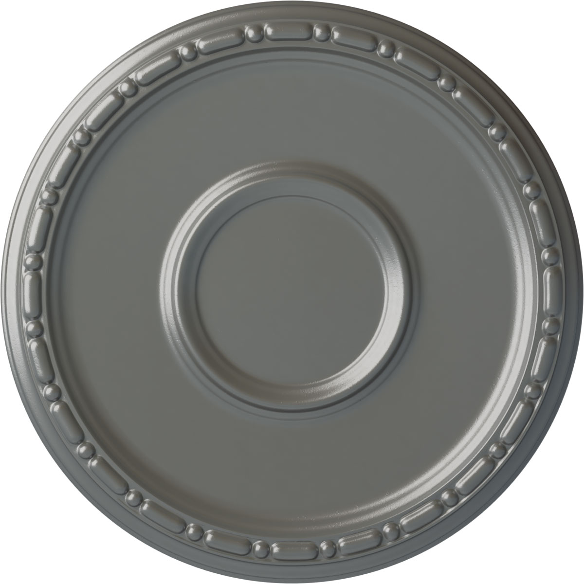 Ekena Millwork CM16MDSLS Medea 16.5-in W x 16.5-in L Painted Silver Polyurethane Whole Ceiling Medallion