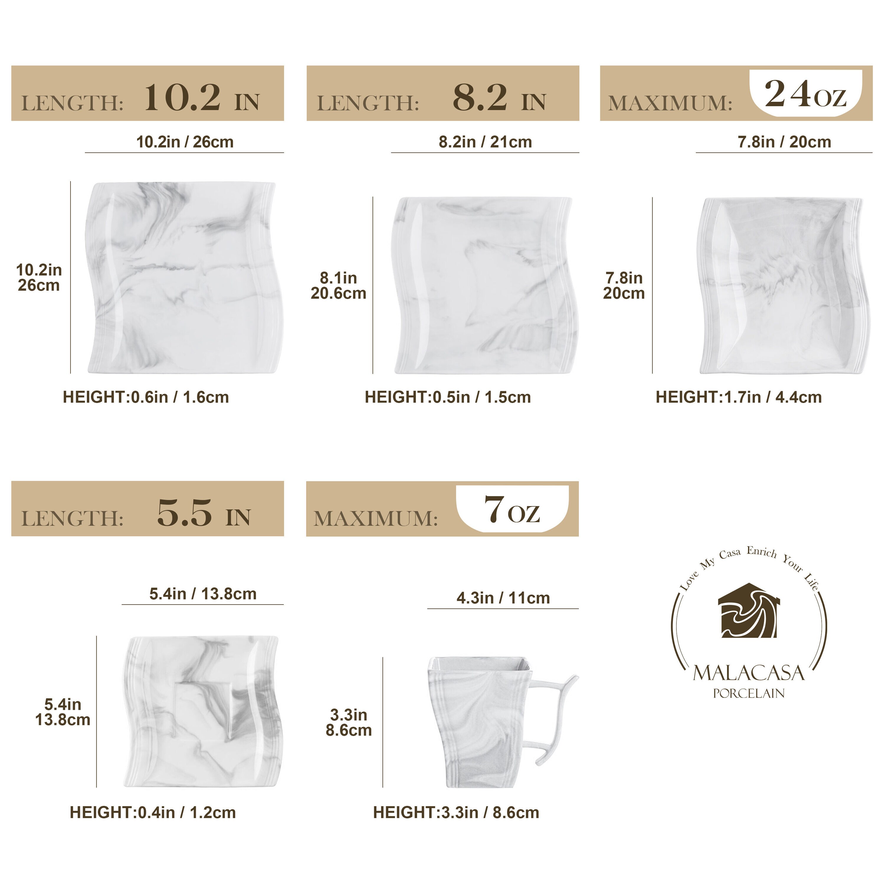 MALACASA FLORA-30-GREY dinnerware - View #11