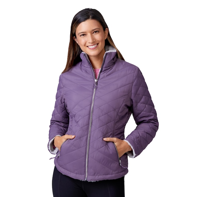 Free Country Women's Fig Sandshell Polyester Insulated Panel Jacket ...