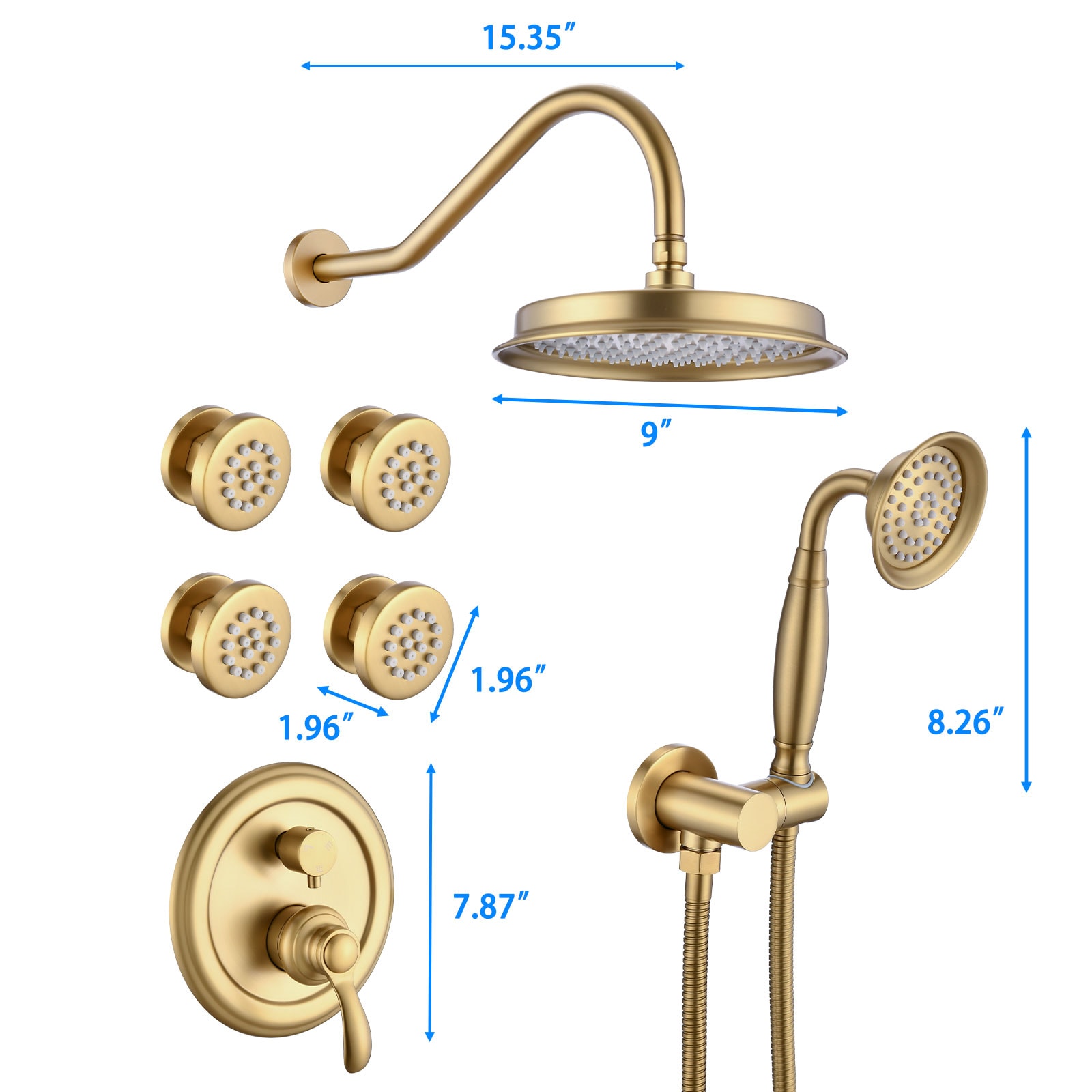 Mondawe MD-KL33589 Showerhead-Bar-Panels - View #10