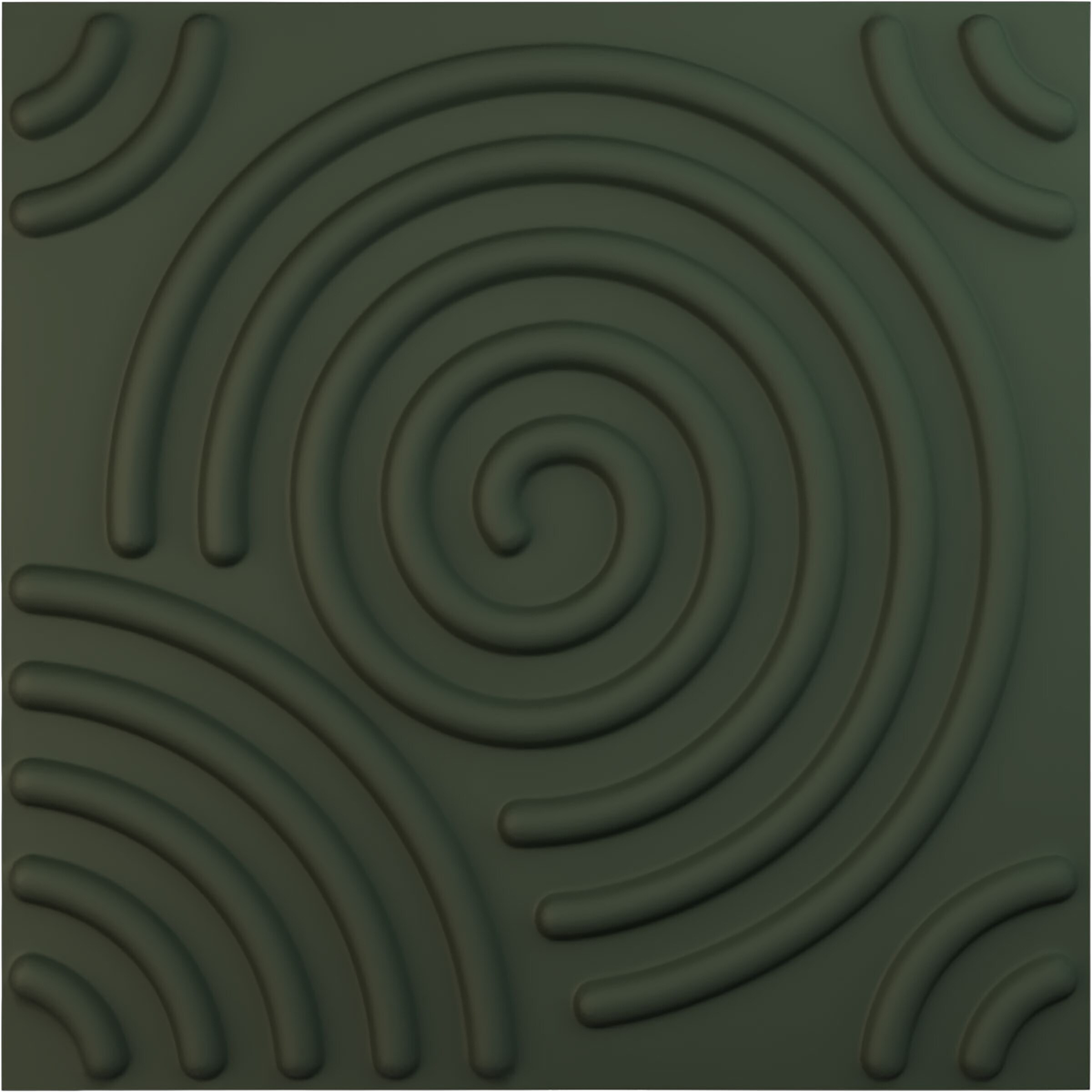 Ekena Millwork WP20X20SPGHC 19-5/8-in x 19-5/8-in Embossed Paintable/Stainable Green PVC Wall Panel (