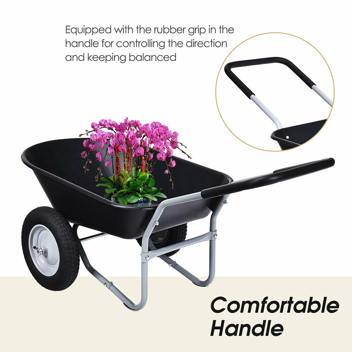 WELLFOR TSG35154BK wheelbarrow - View #9
