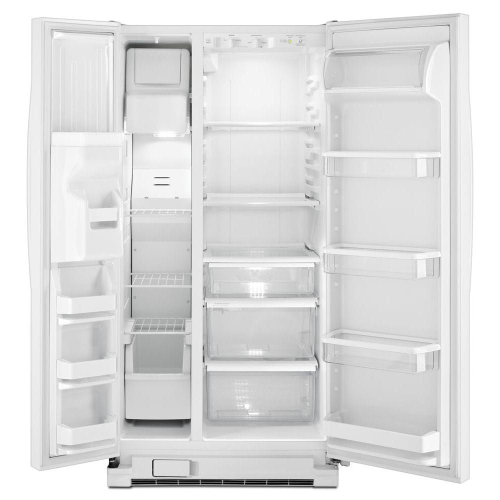 Whirlpool 21.2-cu ft Side-by-Side Refrigerator with Ice Maker (White ...