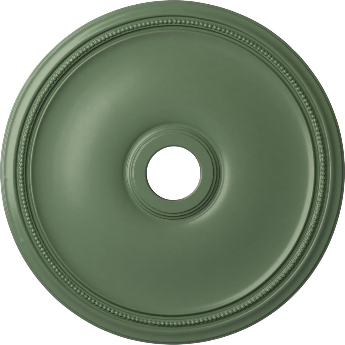 Ekena Millwork CM24THAGF Theia 24-in W x 24-in L Painted Athenian Green Polyurethane Whole Ceiling Medallion