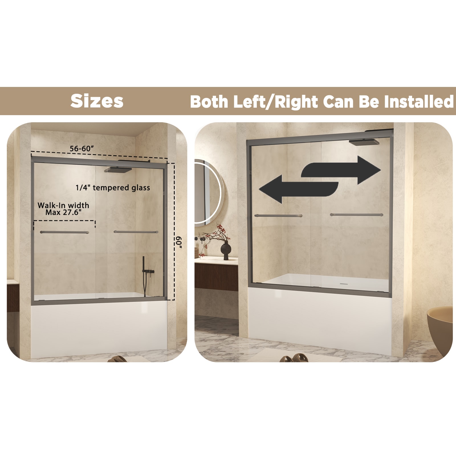 WELLFOR GTLSBWH03 Bathtub-Doors - View #6