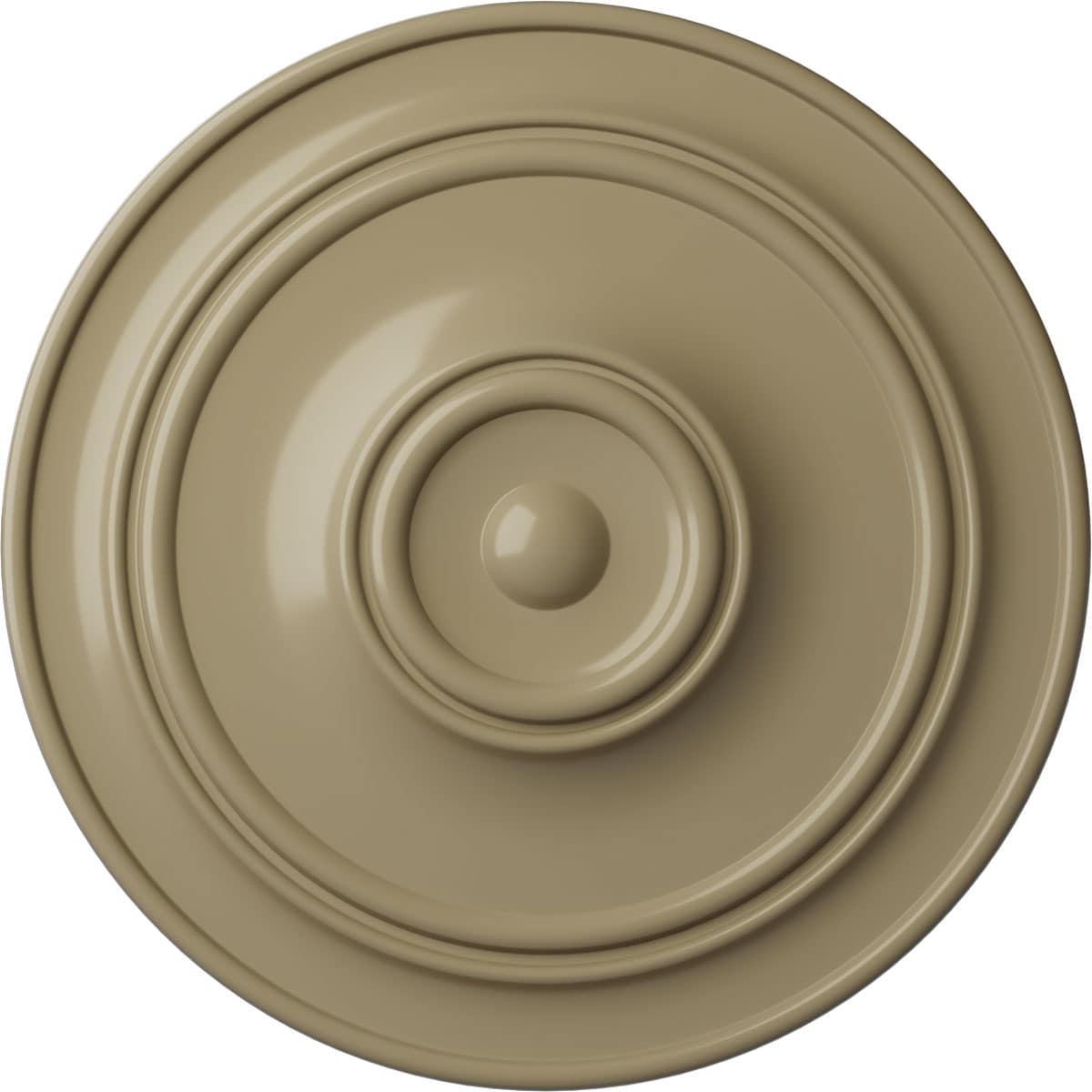 Ekena Millwork CM40CLGDF Small Classic 40.25-in W x 40.25-in L Painted Gobi Desert Polyurethane Whole Ceiling Medallion