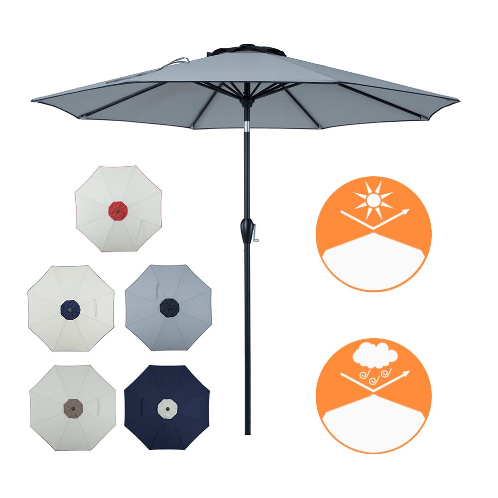 PolyTeak UMBL-9FT-GYC Umbrellas-2 - View #6