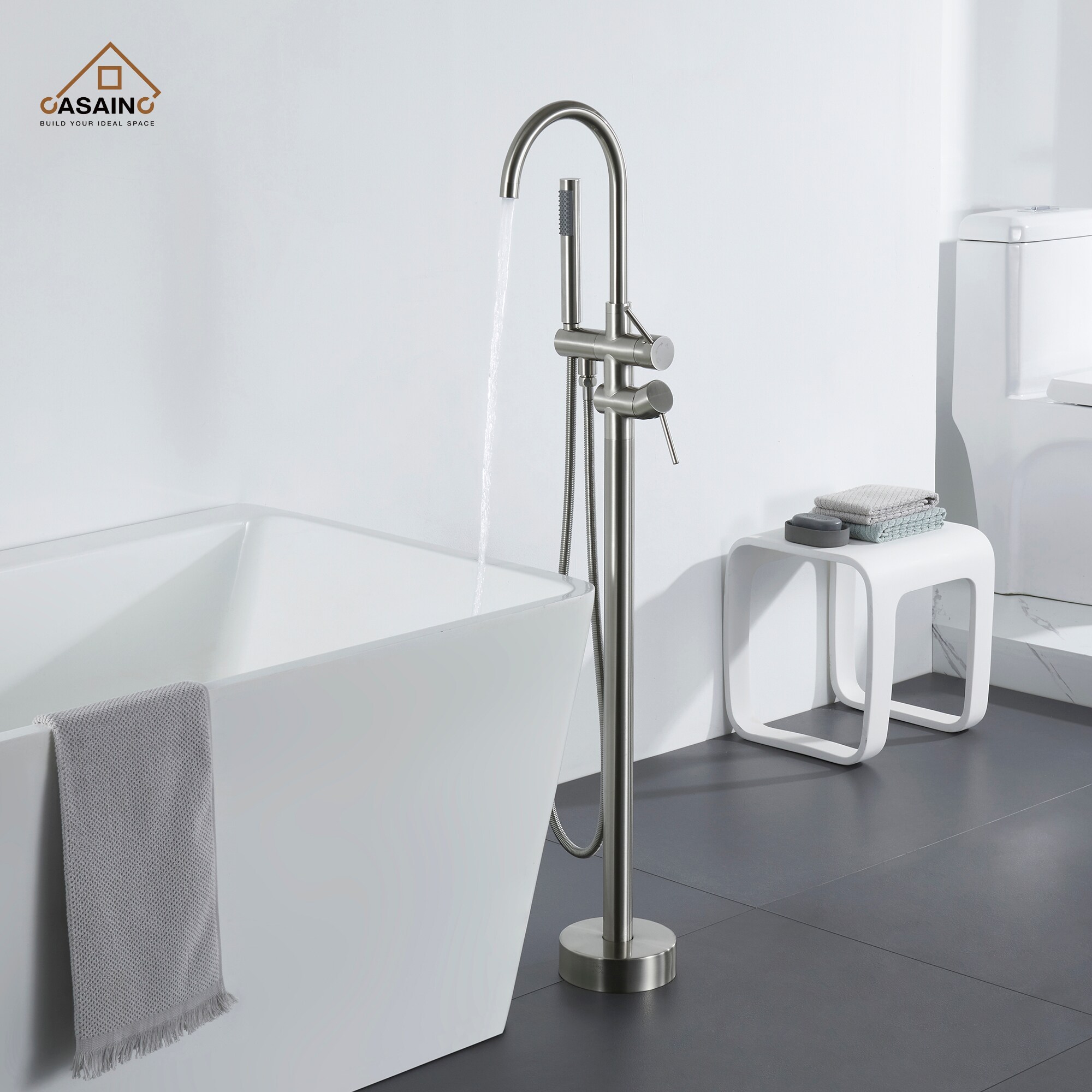 CASAINC TC06-BN Roman-Tub-Faucets - View #4