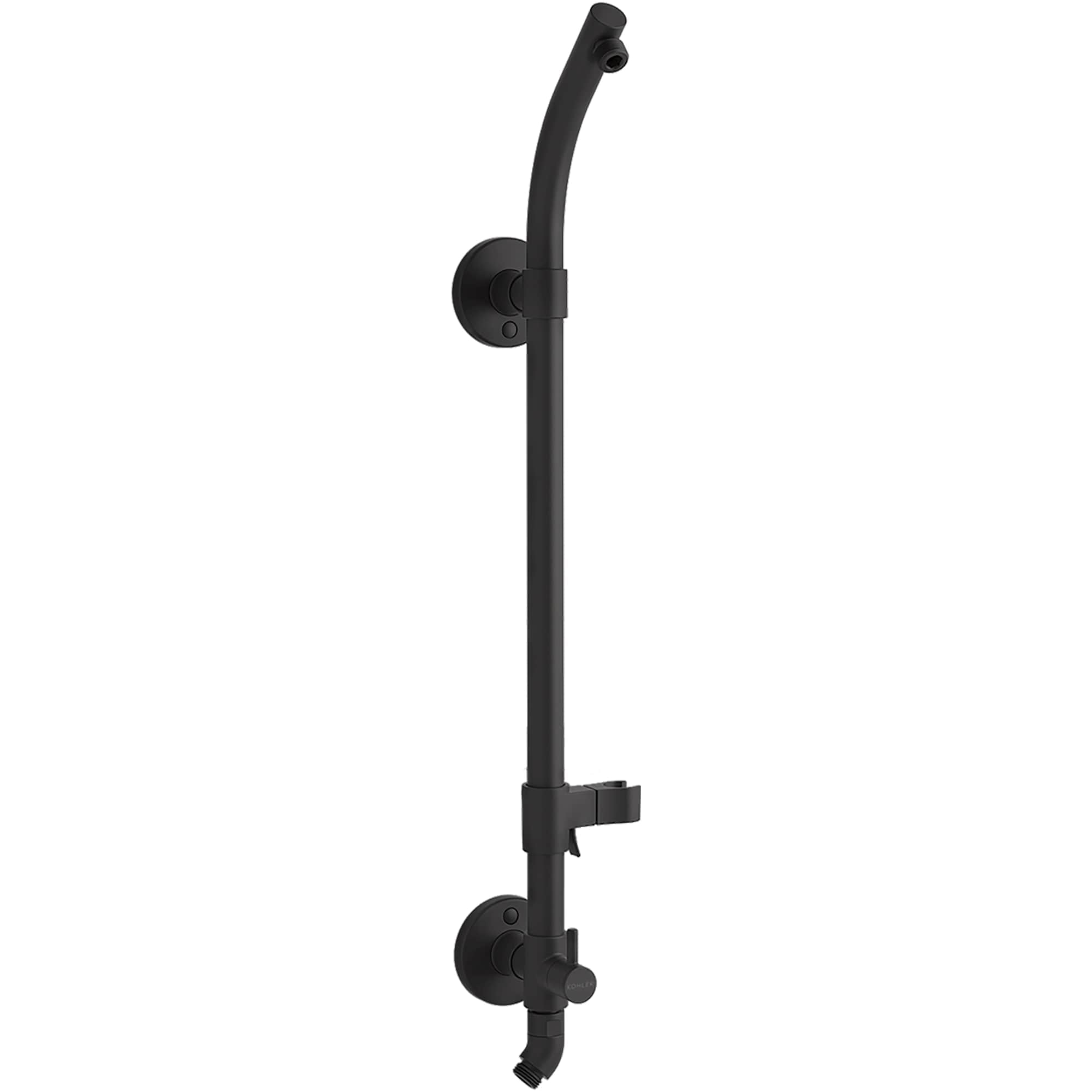 KOHLER K-45906-BL HydroRail-S Matte Black 7.4375-in Universal Bathtub/Shower Rail