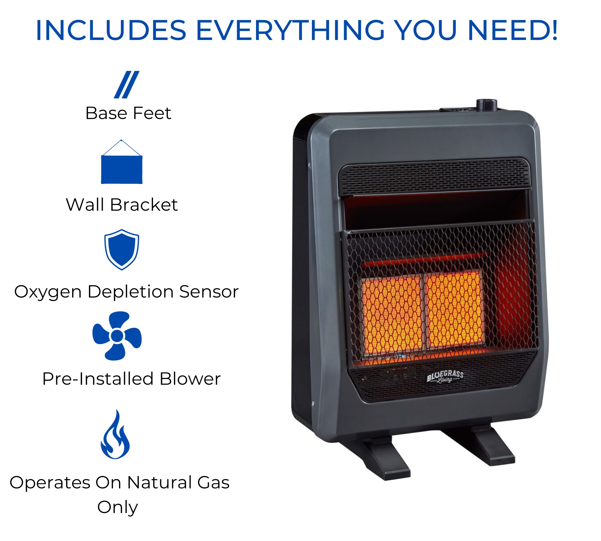 Bluegrass Living B20TNIR-BB Gas-Heaters - View #6