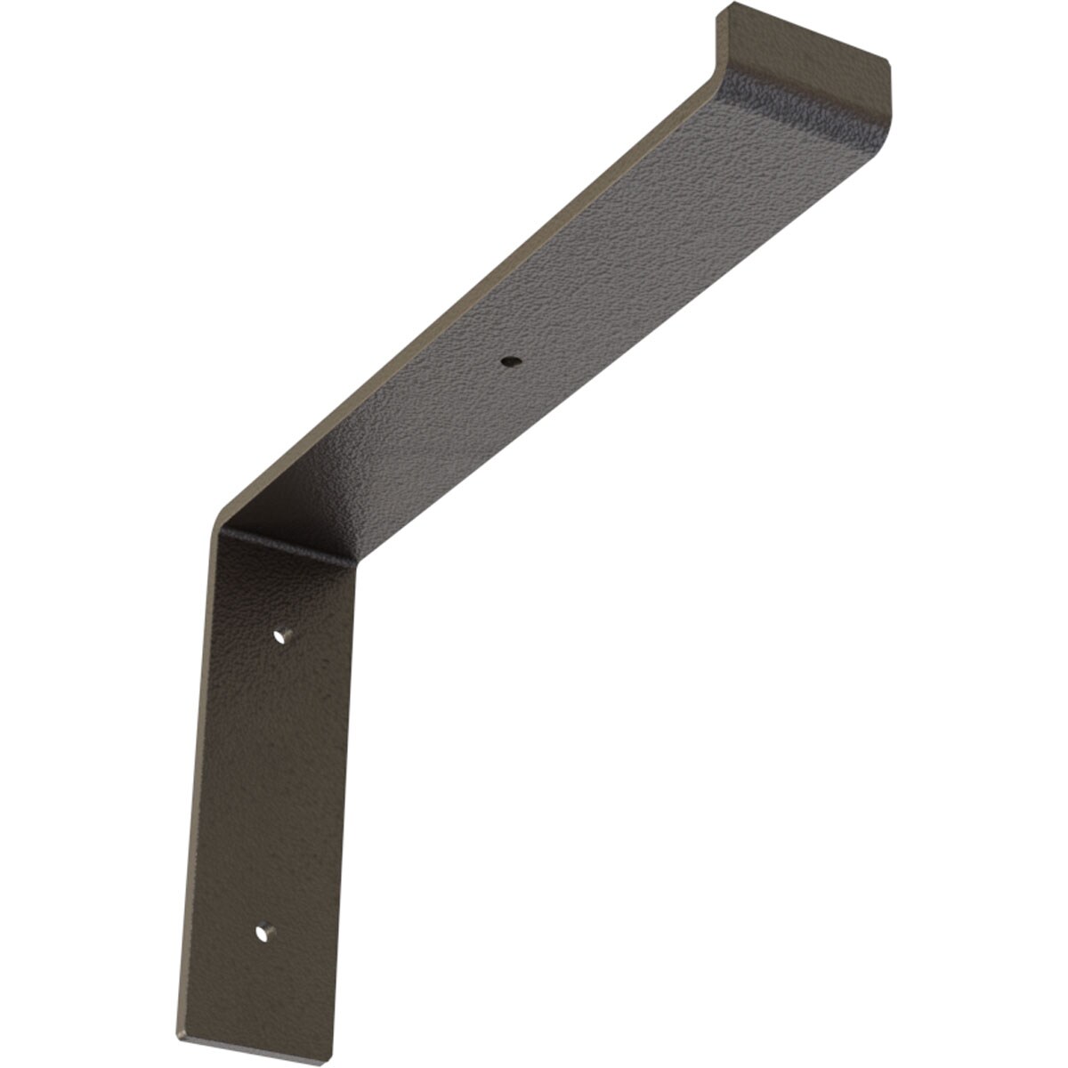 Ekena Millwork BKTM02X12X07TSHDB Steel Truss Shelf 12-in x 2-in x 7.75-in Bronze Steel Countertop support bracket