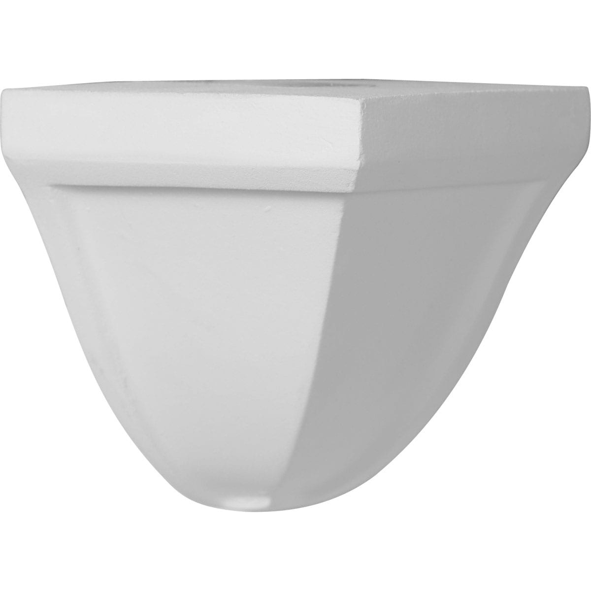 Ekena Millwork MOC03X03BE Bedford 3-in x 3-in Interior Primed Polyurethane Traditional 169287 Outside corner Crown Moulding Block