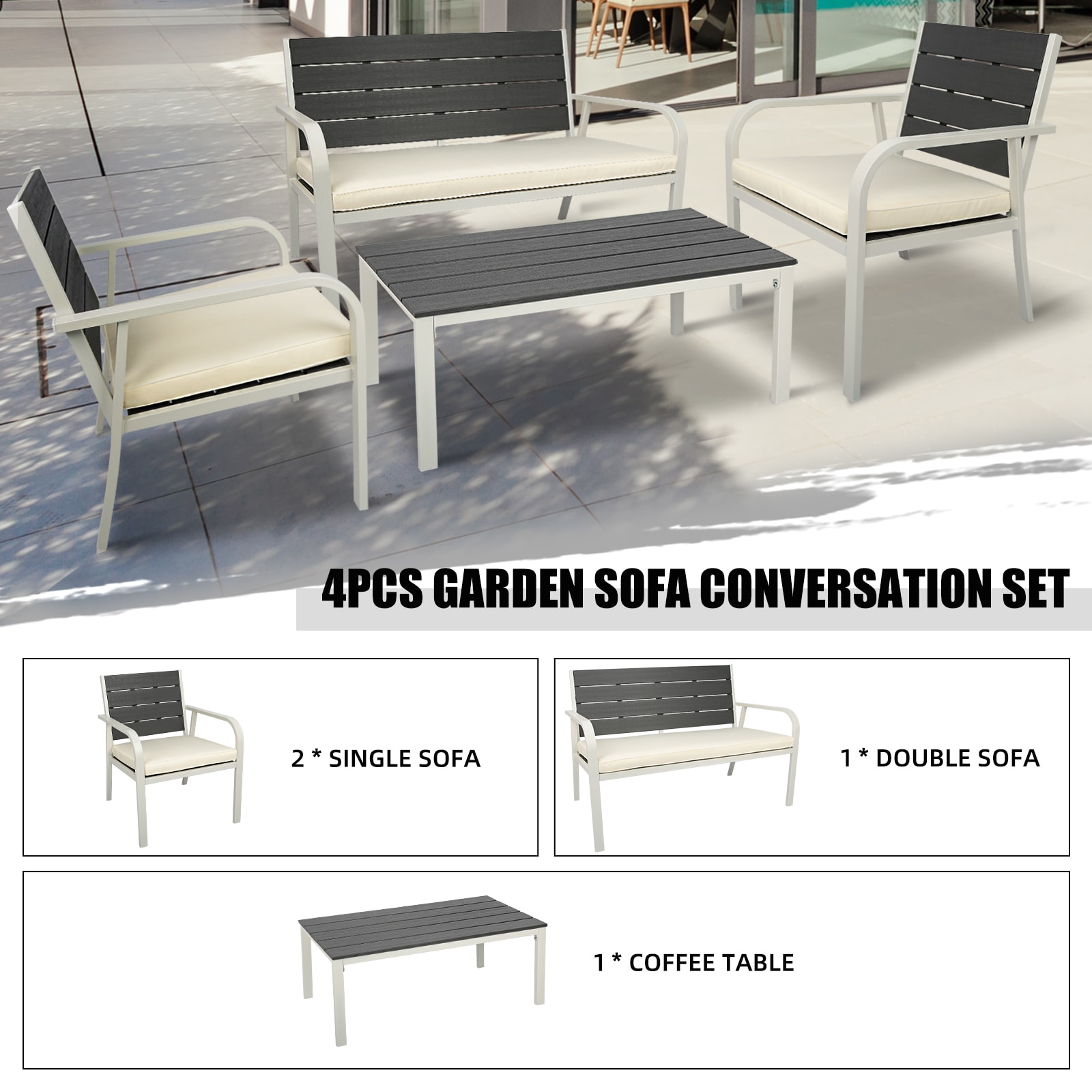 EXTRAUP YHLW69168760 Patio-Conversation-Sets - View #6