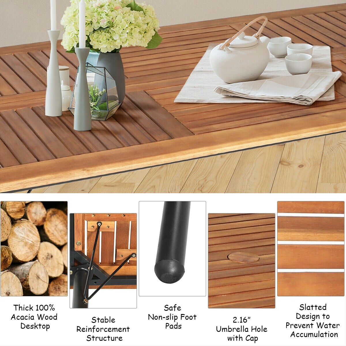 Forclover HBV-409ANY Patio-Dining-Sets - View #6