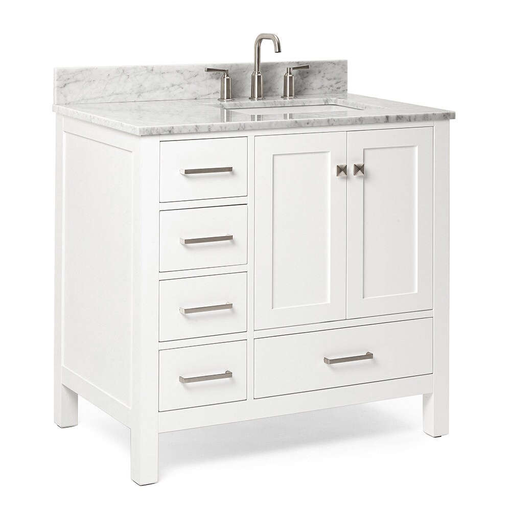 ARIEL A037SRCW2RVOWHT Bath-Vanity-Combo - View #3