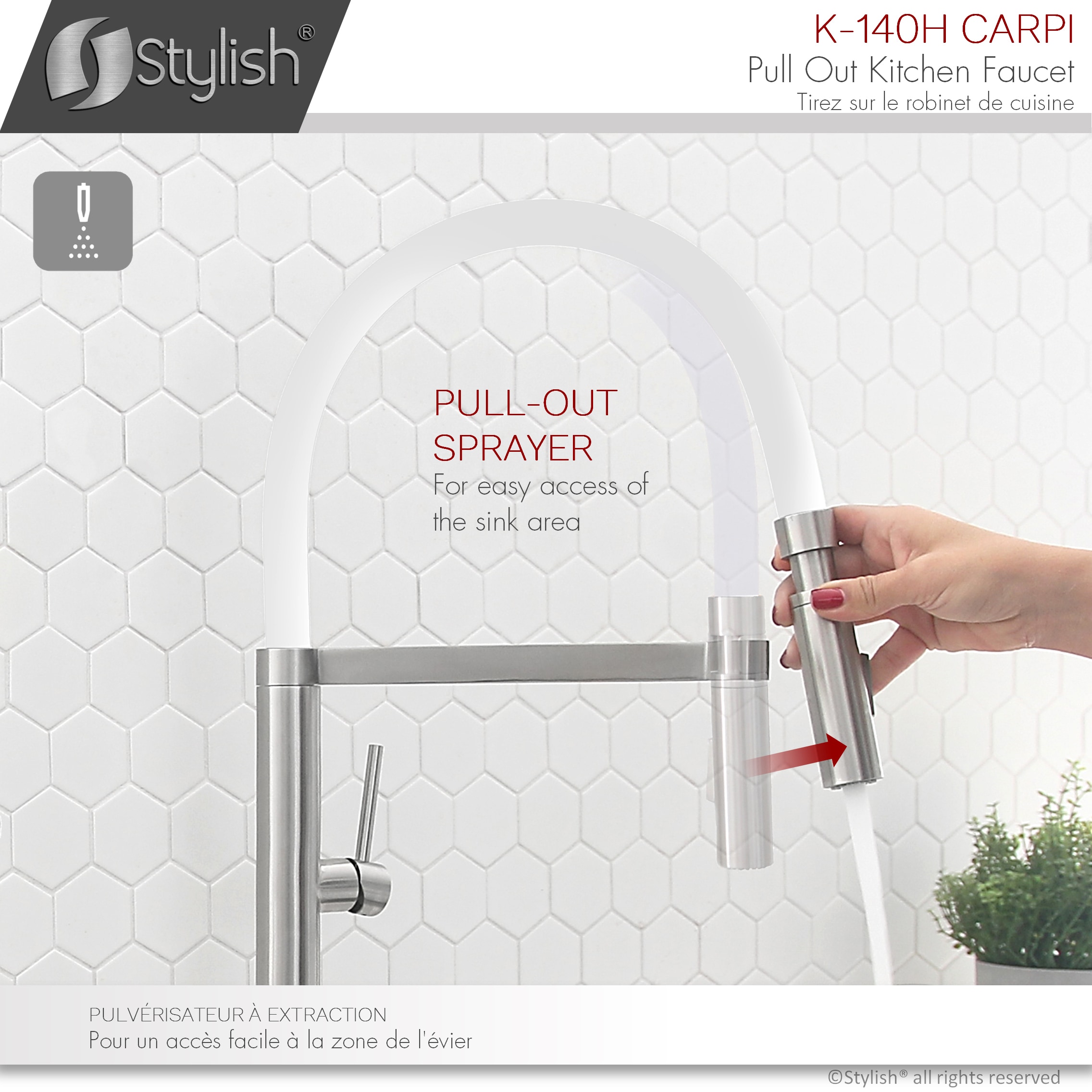 Stylish K-140H Kitchen-Faucets - View #10