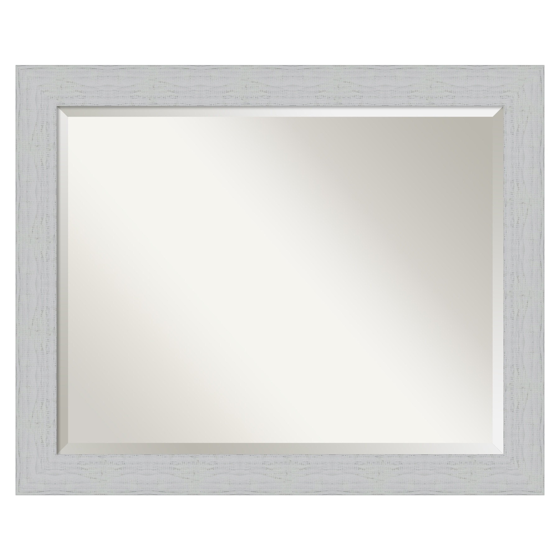 White on sale framed mirror