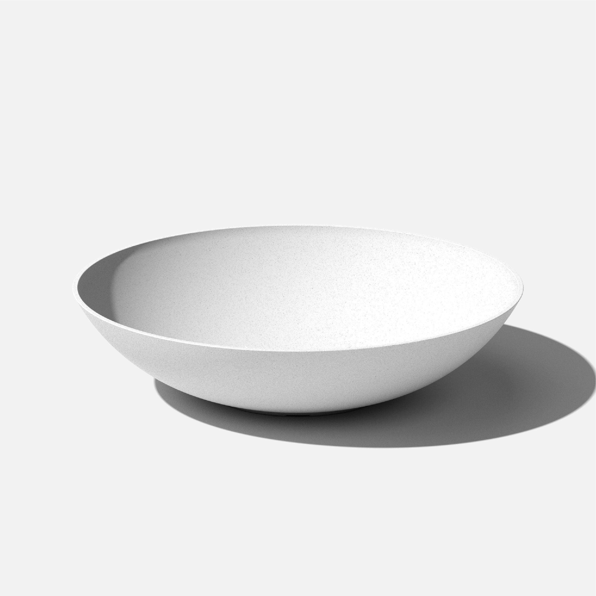 Veradek LBV32W Round 32-in W Large White Plastic Contemporary/Modern Indoor/Outdoor Planter with Drainage Holes