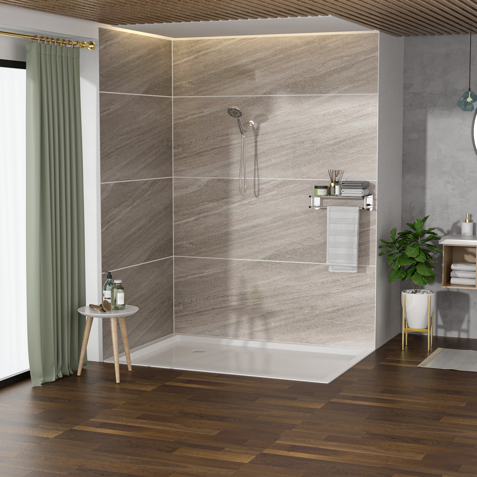 Vanityfus VFH-SLF17002-SS Showerhead-Bar-Panels - View #7