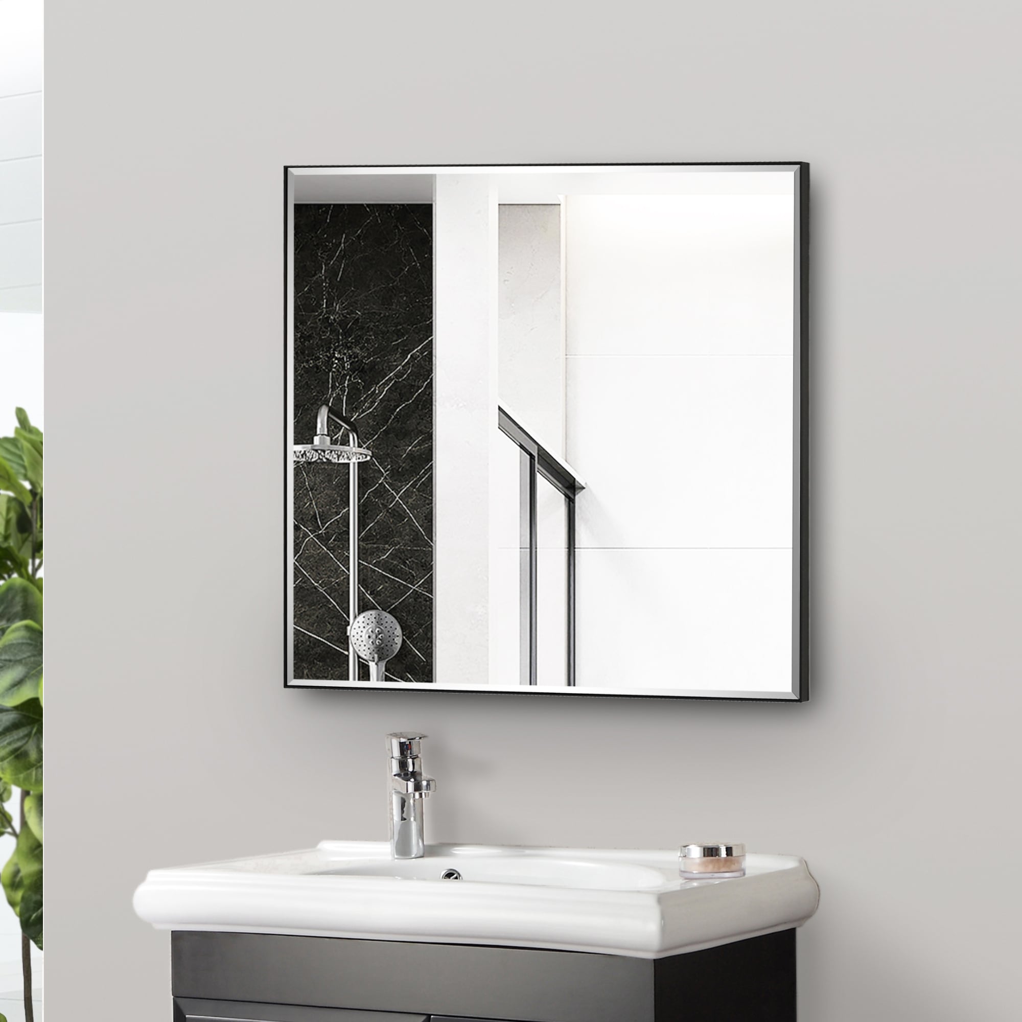 GETLEDEL MR-4611BK Framed-Bath-Mirrors - View #8