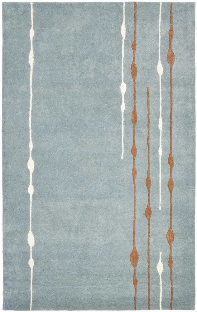 Safavieh SOH803B-6 Soho Dash 6 x 9 (ft) Tufted Wool Blue/Multi Rectangular Indoor Abstract Area rug