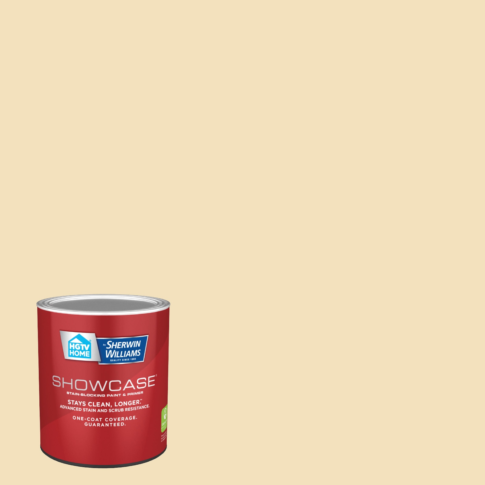 HGTV HOME by Sherwin-Williams 3007-6B-935222 Showcase Eggshell Homey Cream 3007-6B Acrylic Interior Paint Paint + Primer ( 1-quart )