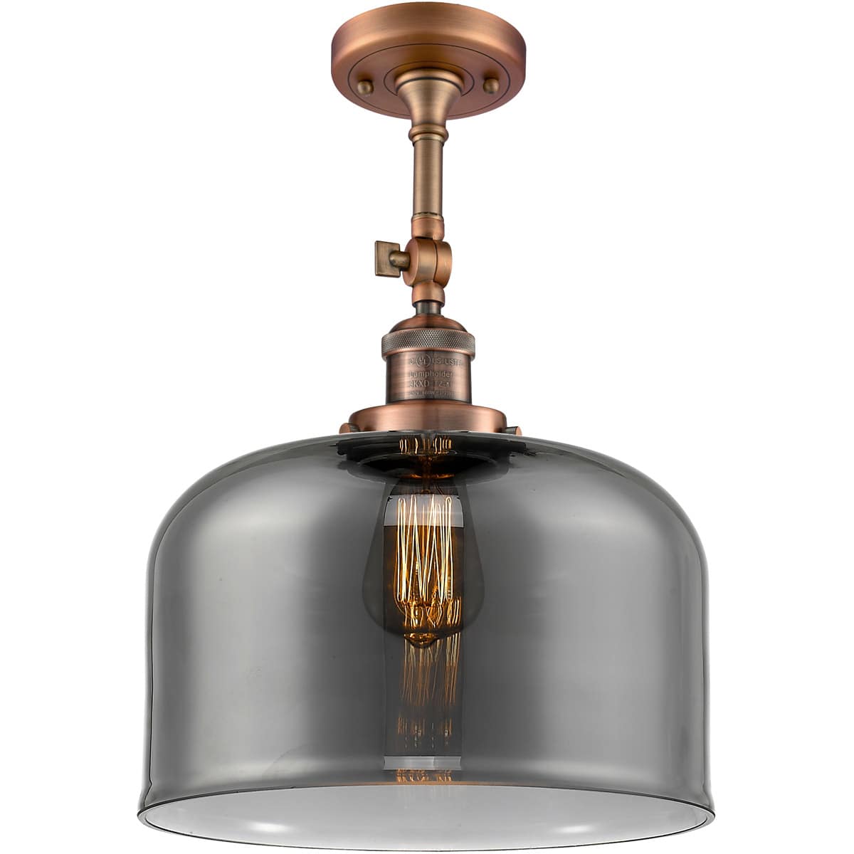 Innovations Lighting 1742756 201F-AC-G73-L-LED Franklin Restoration X-Large Bell