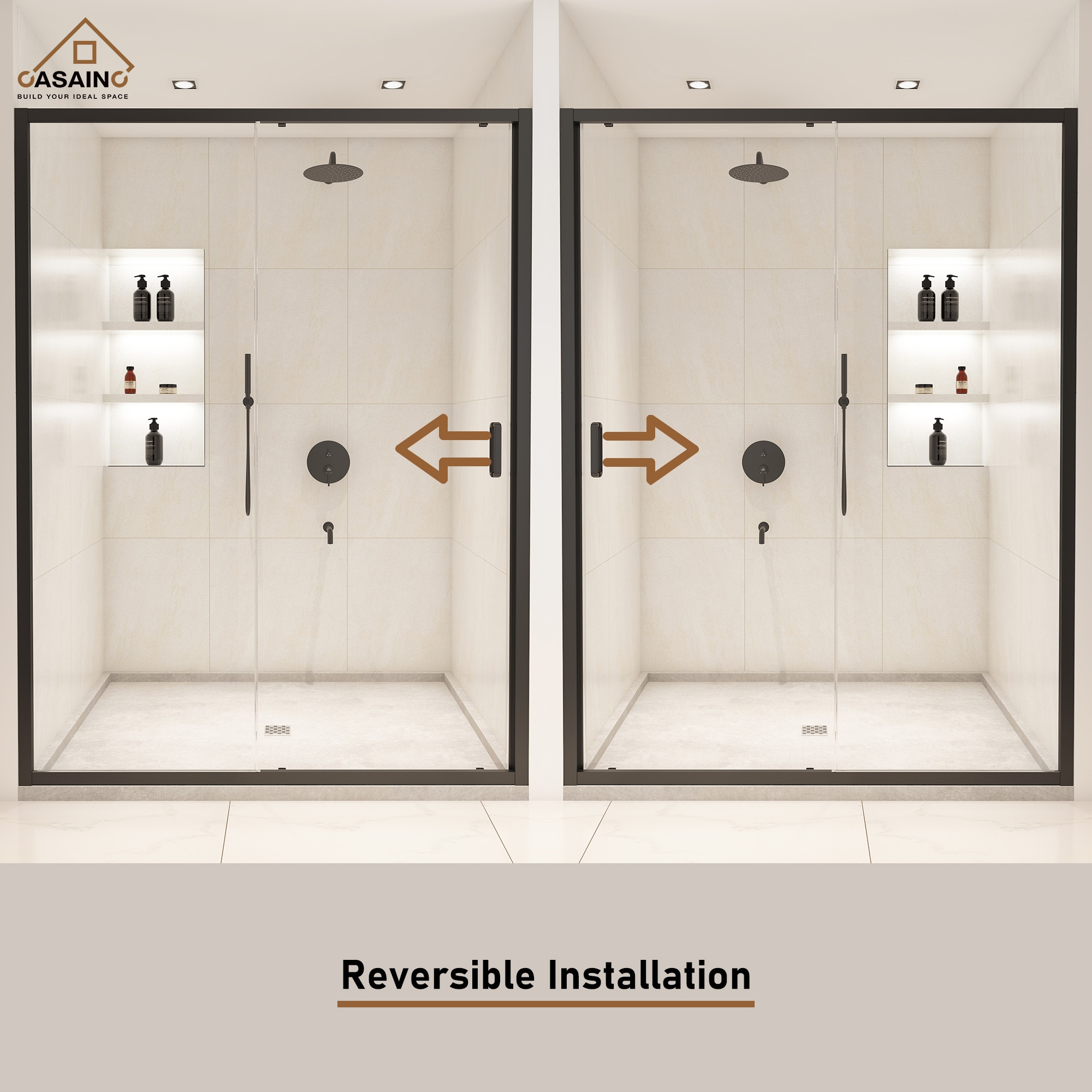 CASAINC SL-TL-D60 Shower-Doors - View #4