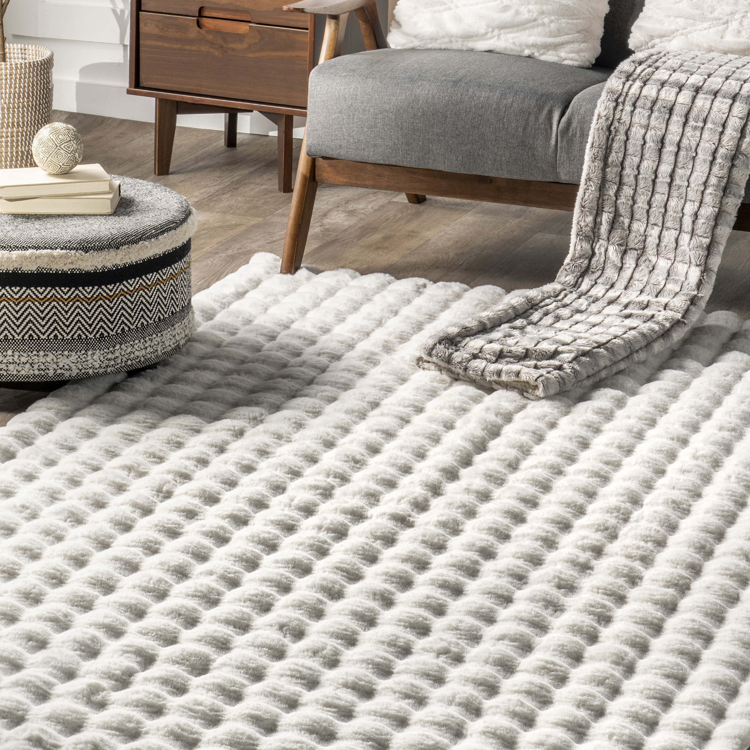 The Big Softie - Tunisian Crocheted Rug, As Seen on Episode 303