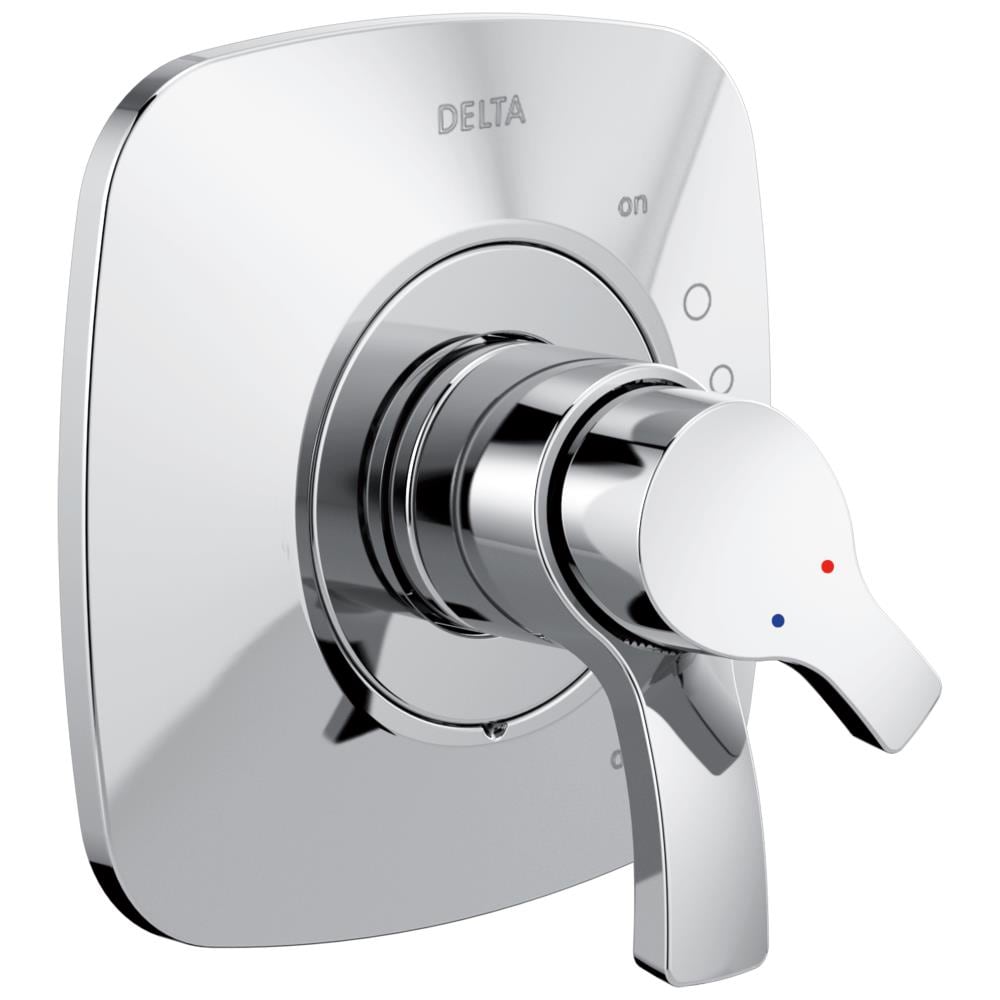 Delta T17052 Tesla Chrome 2.75-in Bathtub/Shower Trim Ring (0.5-ID)