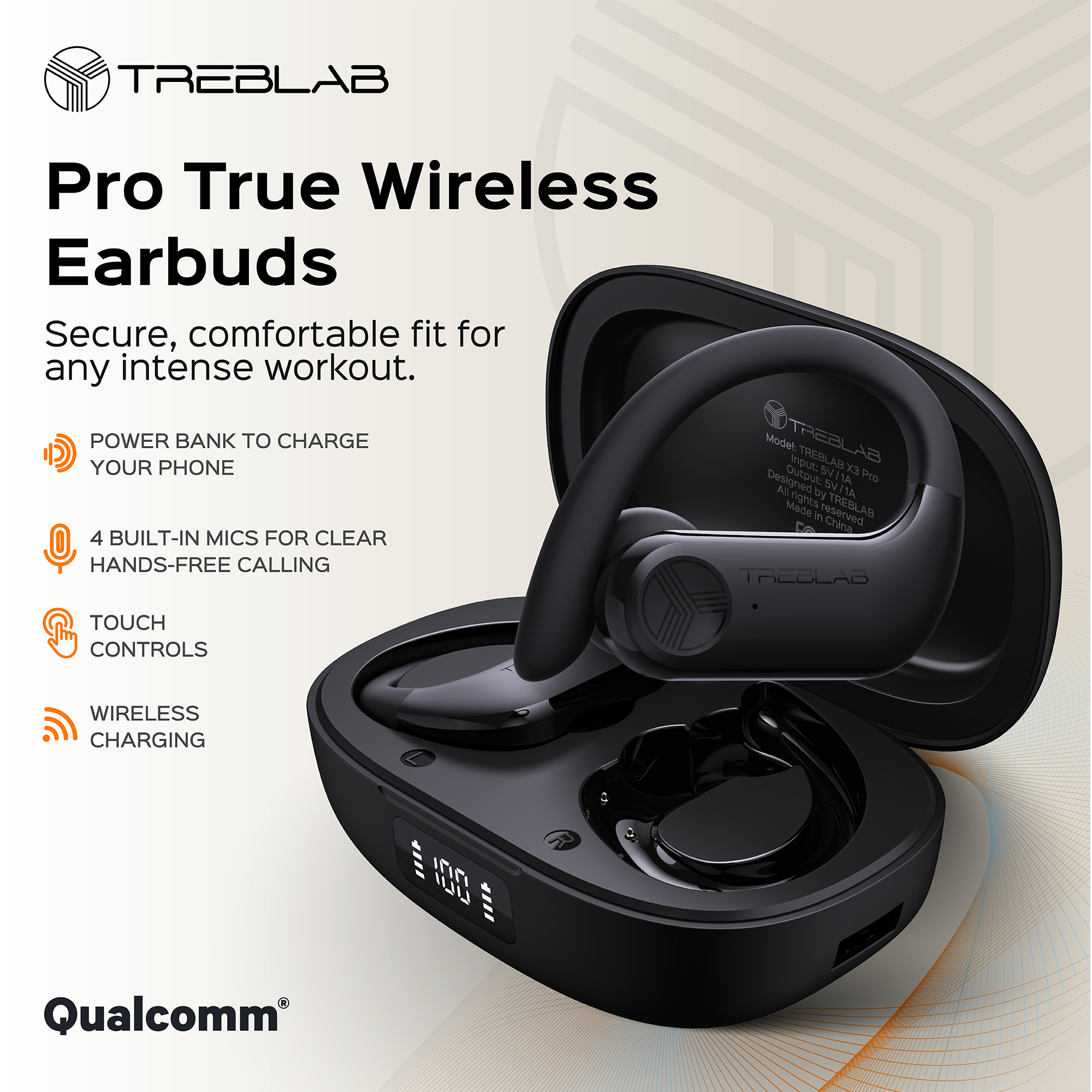 TREBLAB X3-PRO headphones - View #2
