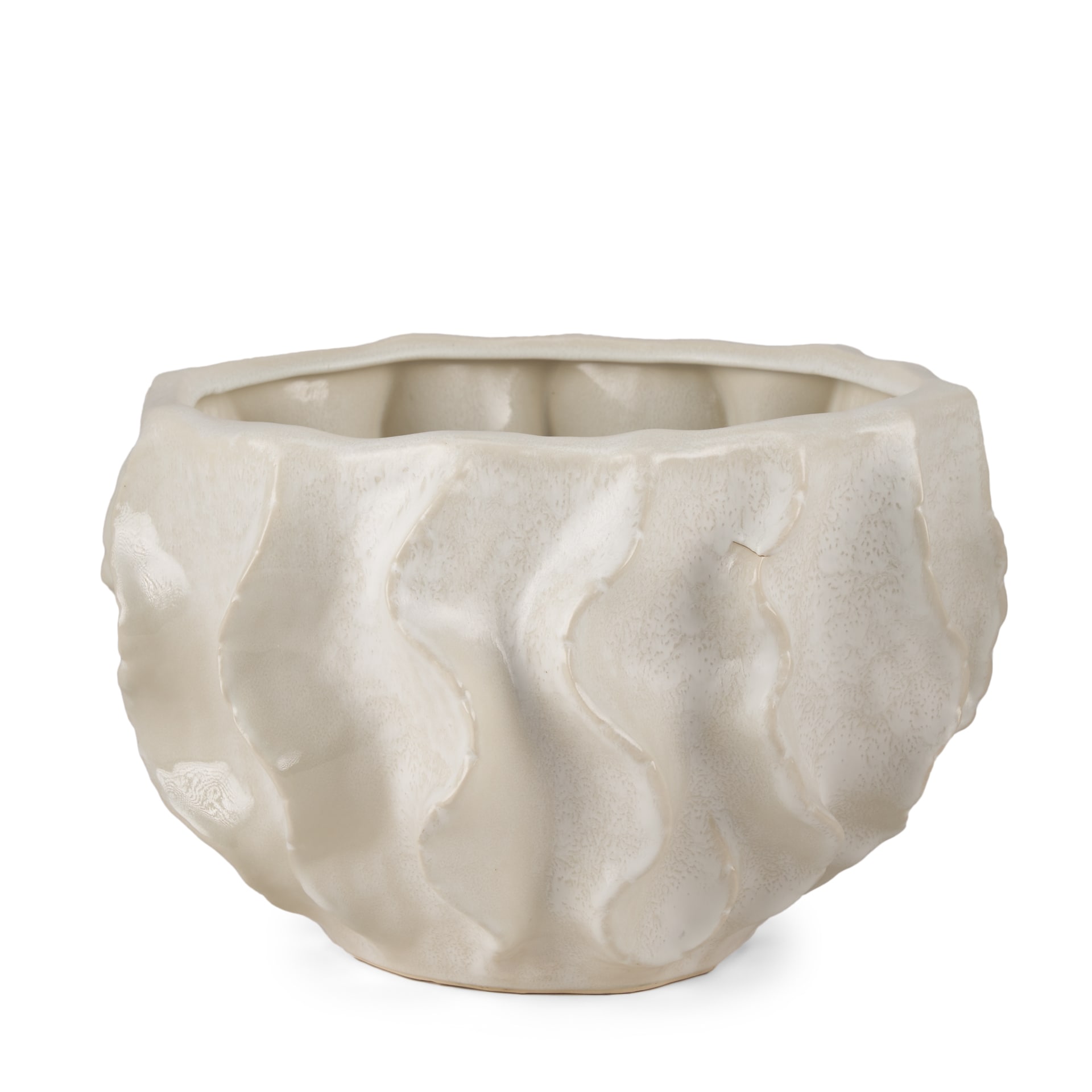 Mercana 70983 Off-white Ceramic Farmhouse Vase